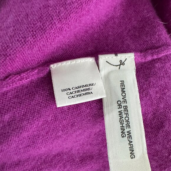 Ann Taylor Cashmere Sweater Medium‎ Purple Solid FS-1362 - Picture 10 of 10